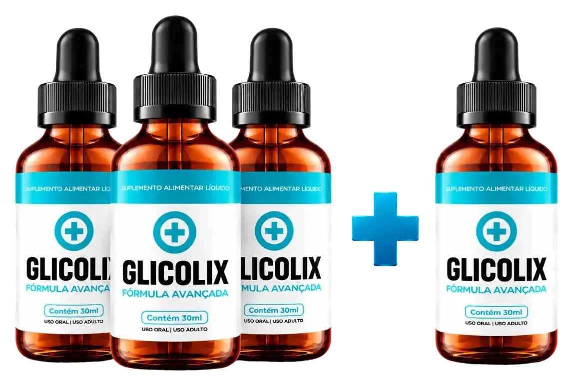 Kit Glicolix com 4 frascos: pague 3 e leve 4