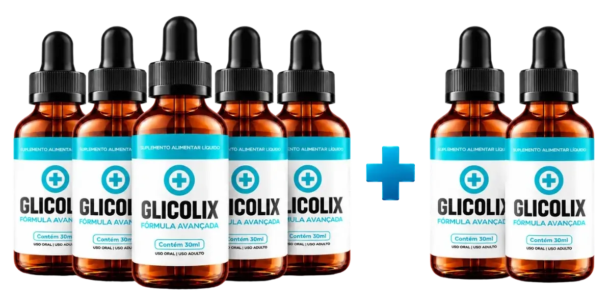 Kit Glicolix com 7 frascos: pague 5 e leve 7